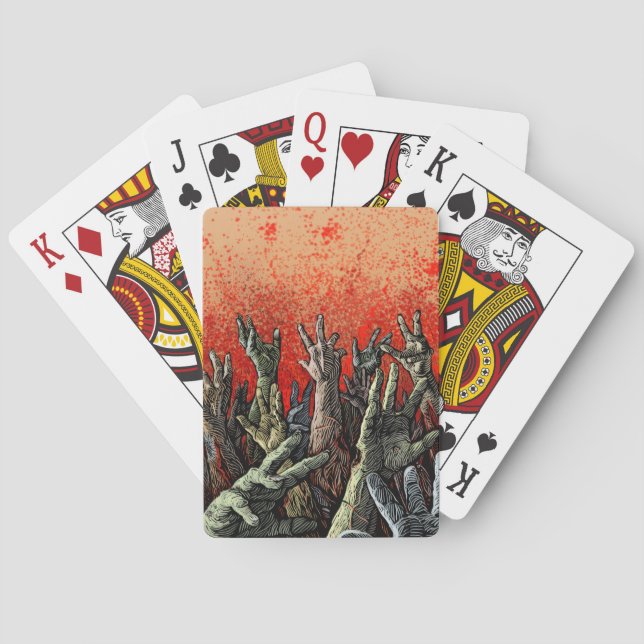 Zombie Hands playing cards (Back)