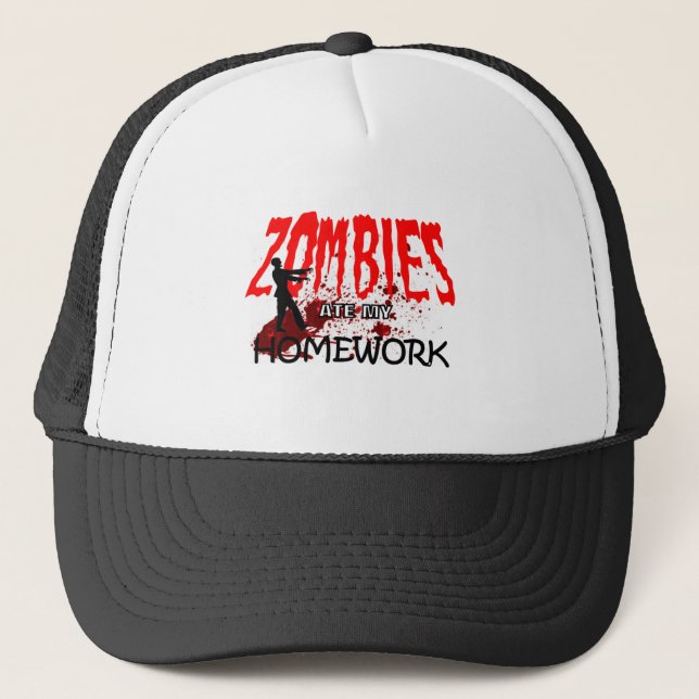 Zombie Hat  Zombies Ate My Homework (Front)