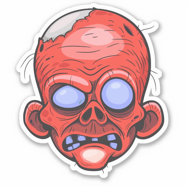 Zombie Head Illustration Art (Front)