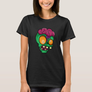 Zombie Head Obsessed With Zombies T-Shirt