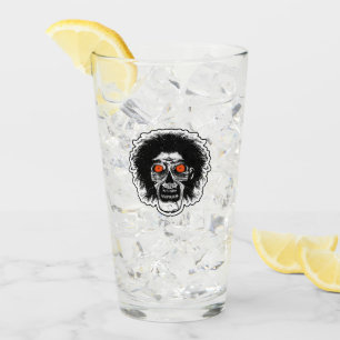 ZOMBIE HEAD Orange Eyes Glass