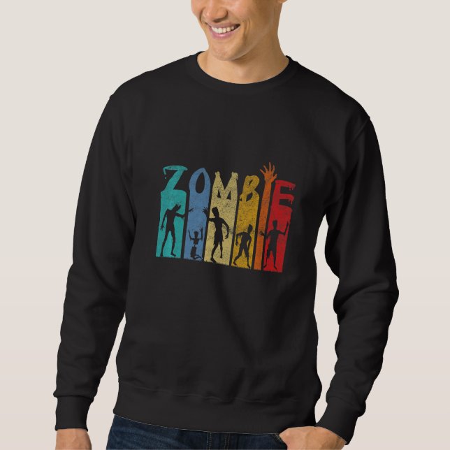 Zombie Horror Halloween Undead Corpse Zombies   Sweatshirt (Front)