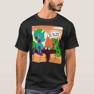 Zombie Horse Zombie Dog Sipping Tea in the Desert  T-Shirt