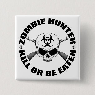 Zombie Hunter 2 15 Cm Square Badge