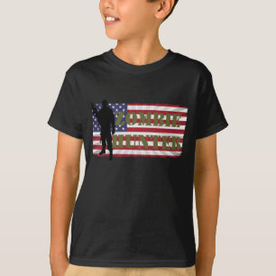 ZOMBIE HUNTER AMERICAN FLAG T-Shirt