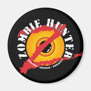 Zombie Hunter Badge Magnet