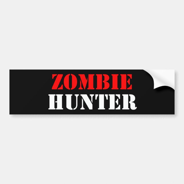 Zombie Hunter Bumper Sticker (Front)
