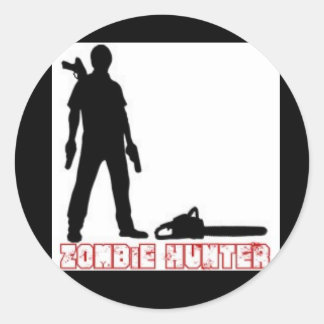Zombie-Hunter Classic Round Sticker