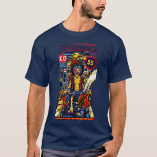 Zombie Hunter Comic Book Design for Halloween T-Shirt
