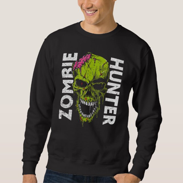 Zombie Hunter Halloween Apparel Halloween 1 Sweatshirt (Front)