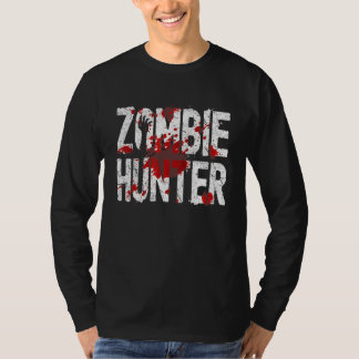 Zombie Hunter Halloween Costume Blood Splatter T-Shirt