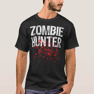 Zombie Hunter Halloween Costume Lazy Easy T-Shirt