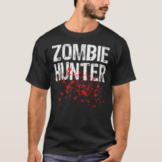 Zombie Hunter Halloween Costume Lazy Easy T-Shirt