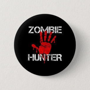 Zombie Hunter Halloween Hunting Blood Hand Outfit 6 Cm Round Badge