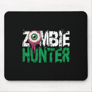 Zombie Hunter Halloween Shirt Cute With An Eye Hun Mouse Pad