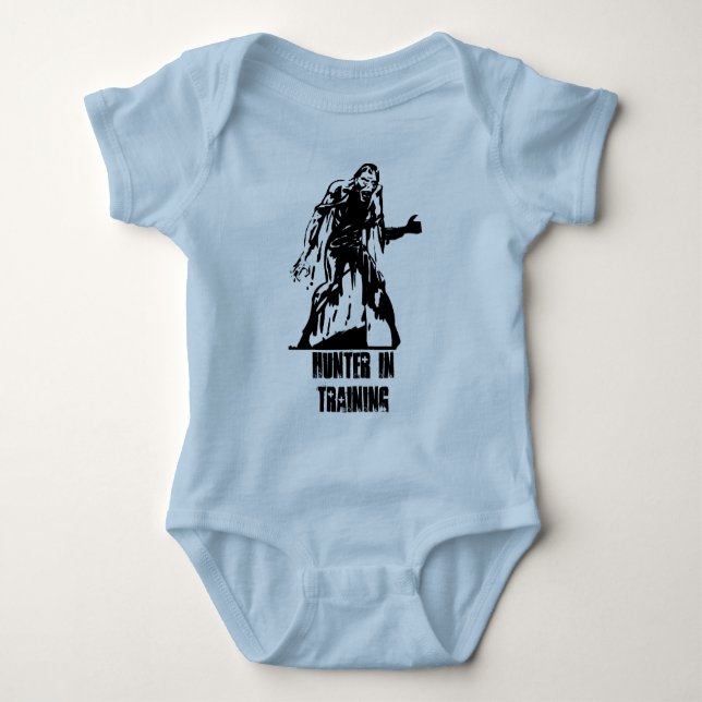 Zombie Hunter in Training Baby Shirt (Front)