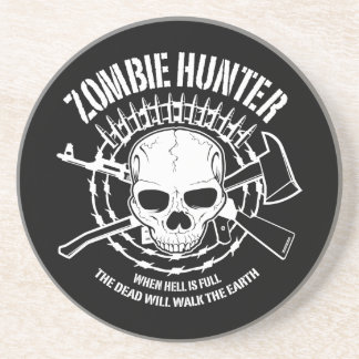 zombie hunter undead living dead coaster