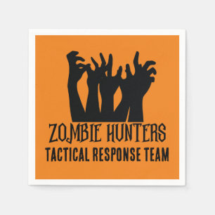 Zombie Hunters Tactical Response Team Napkin