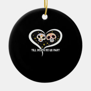 Zombie In Graveyard - Till Death Do Us Part Ceramic Ornament