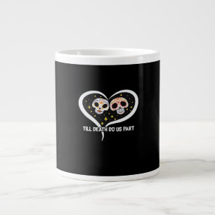 Zombie In Graveyard - Till Death Do Us Part Large Coffee Mug