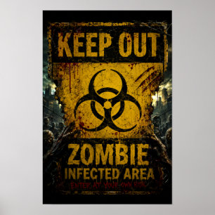 Zombie Infected Area – Keep Out Poster