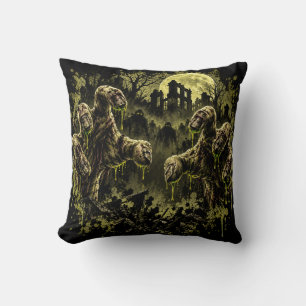 Zombie Invasion Halloween Costume Party Cushion