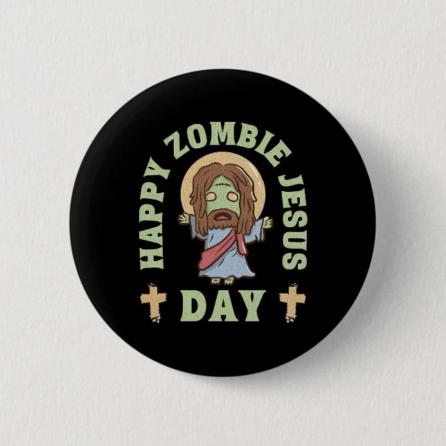Zombie Jesus Day  6 Cm Round Badge (Front)