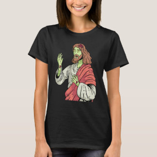 Zombie Jesus Lazy Halloween Costume  Christian T-Shirt