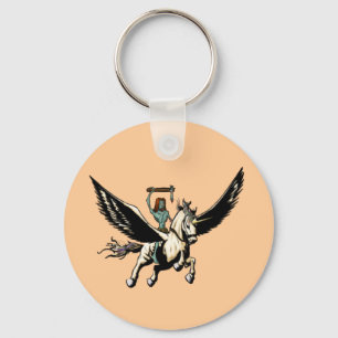 Zombie Jesus Rides Again Key Ring