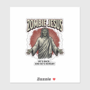 Zombie Jesus Vintage Engraving Funny Shirt Design_
