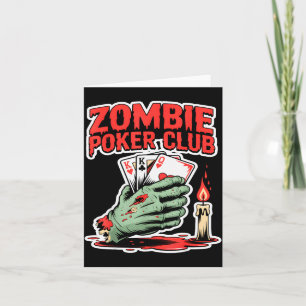 Zombie Ker Club Halloween  Card
