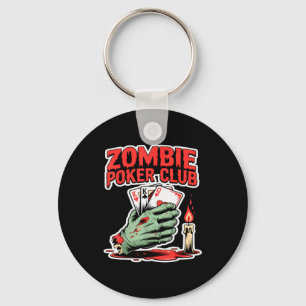 Zombie Ker Club Halloween Key Ring