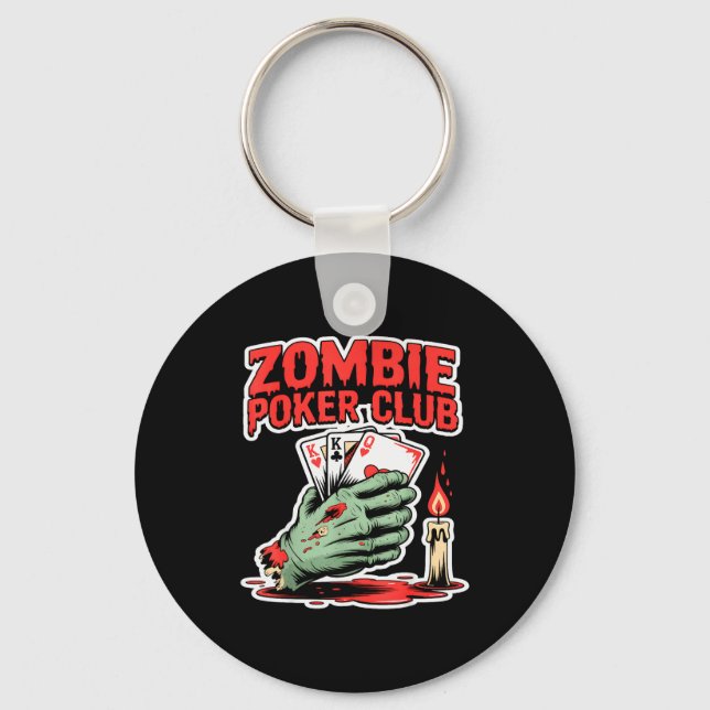 Zombie Ker Club Halloween  Key Ring (Front)