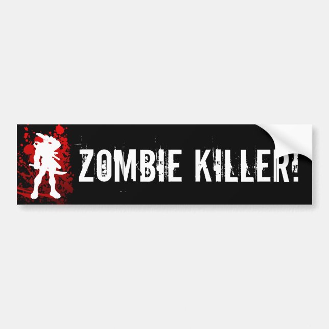 ZOMBIE KILLER! bumpersticker Bumper Sticker (Front)