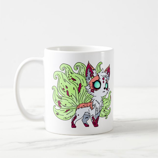 Zombie Kitsune Coffee Mug (Left)