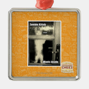 Zombie Kitteh Metal Tree Decoration