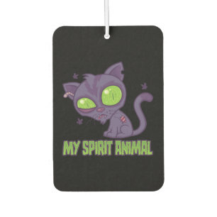 Zombie Kitten Is My Spirit Animal Car Air Freshener