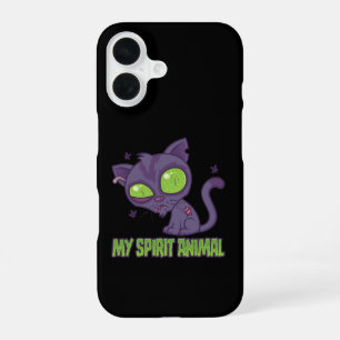Zombie Kitten Is My Spirit Animal iPhone 16 Case