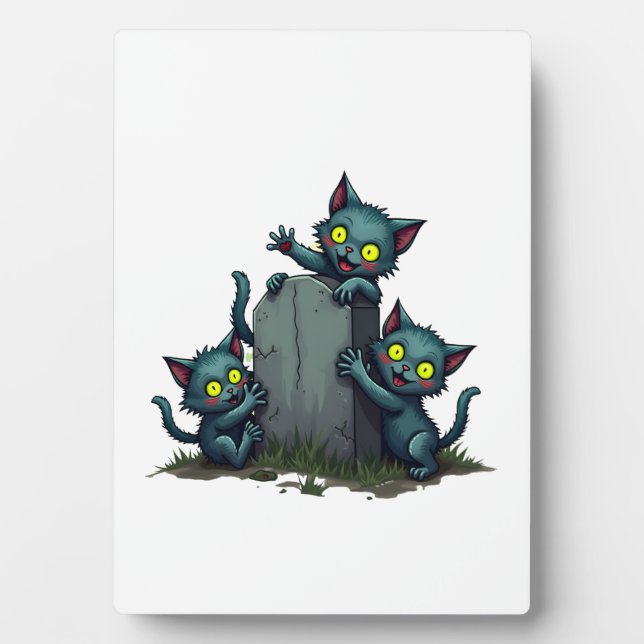 Zombie Kitten Uprising Plaque (Front)