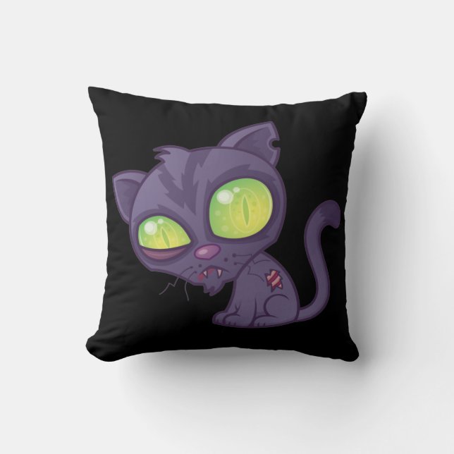 Zombie Kitty Cushion (Front)