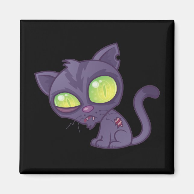 Zombie Kitty Magnet (Front)