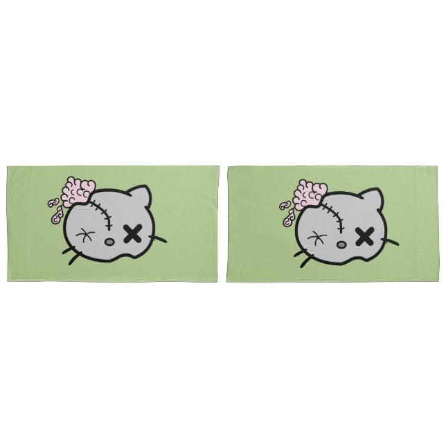 Zombie Kitty Pillowcase (Front-Set)