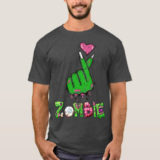 Zombie Kpop Heart T-Shirt