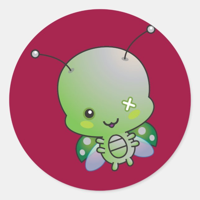 Zombie Ladybug Sticker (Front)