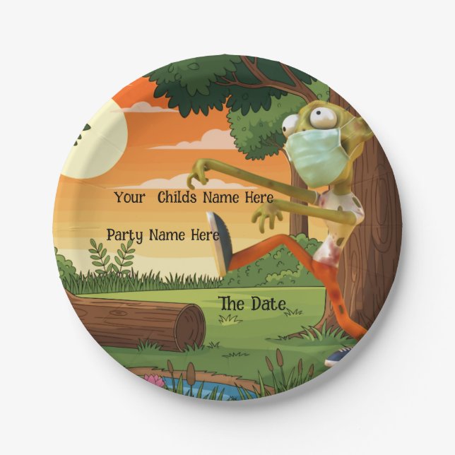 Zombie Land Paper Plate (Front)