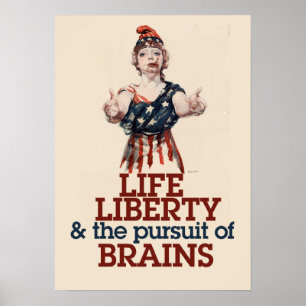 Zombie Liberty Poster