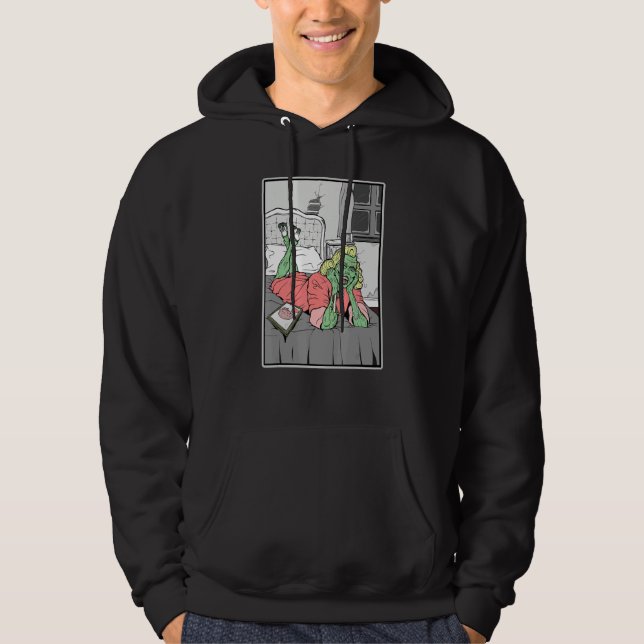 Zombie Love graphic art Hoodie (Front)