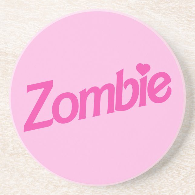 zombie love - i love zombies coaster (Front)