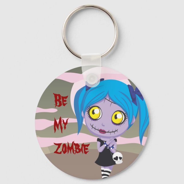 Zombie Love Key Ring (Front)
