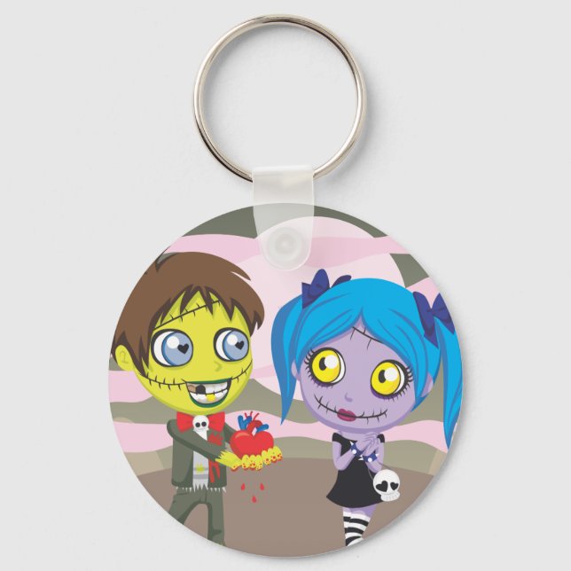 Zombie Love Key Ring (Front)